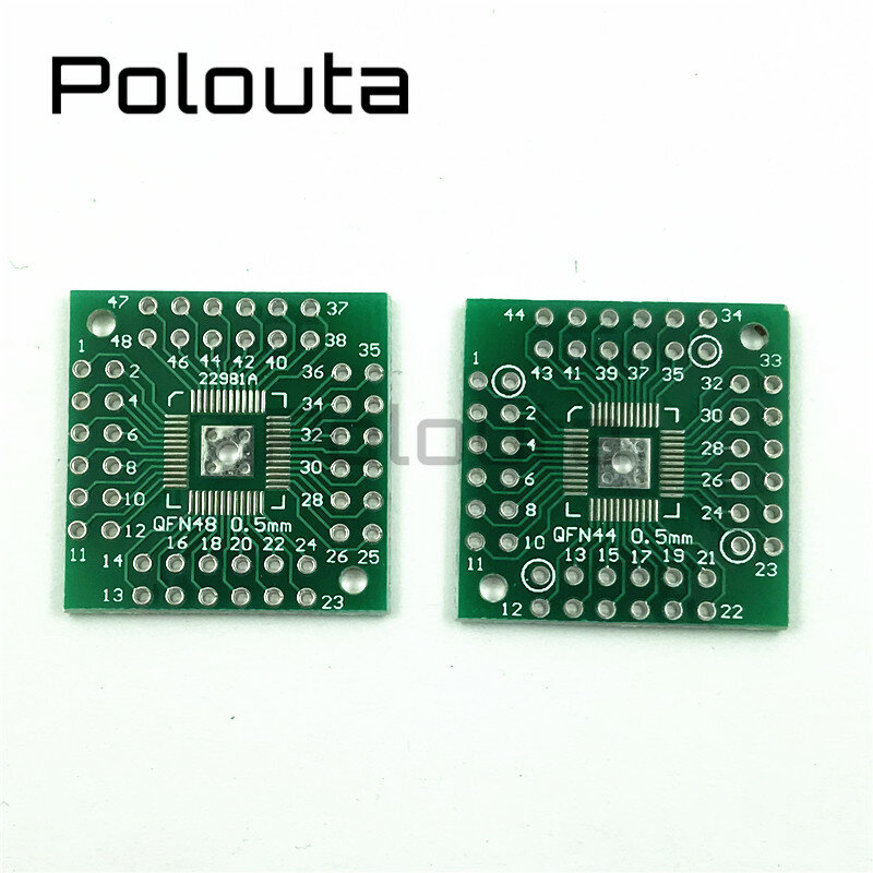 10ピース/ロットpolouta配電盤QFN32パッチに直接dip 0.5 pcbボードトライアック回路基板ブレッドボードアダプタsot銅プレート