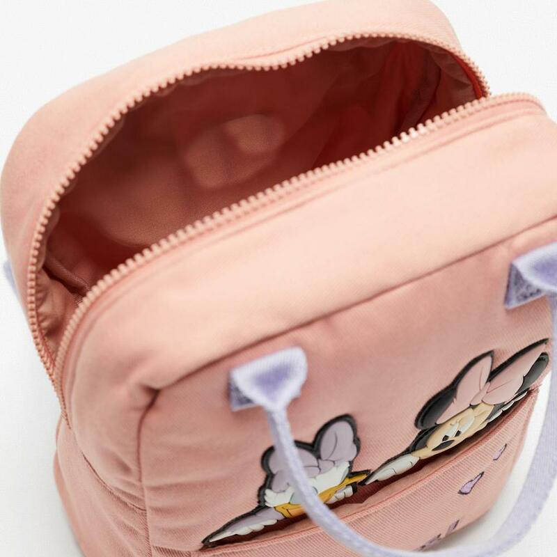 Disney-Bolso de Minnie Mouse para niños, mochila con patrón de dibujos animados para niños, mochila escolar para niños y niñas, nuevo