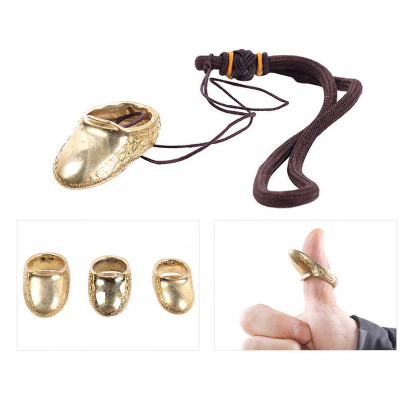 Protège-doigts à gâchette en métal pour tir à l'arc, protection des doigts, en laiton, arc traditionnel, nouveau produit