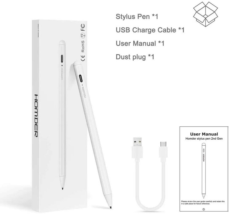 2nd Gen Stylus Pencil specjalny Tablet Pen dla IPad IPad Pro aktywne pióro cyfrowe tylko dla IPad 2018 Release lub nowszych modeli