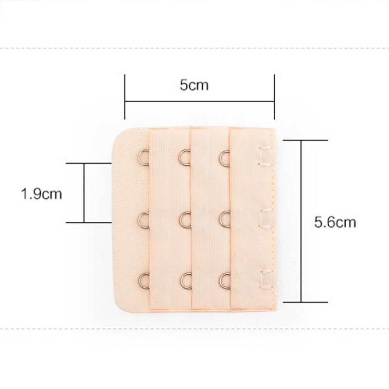 1PC High Quality Elastic Bra Lengthened Buckle Extension Bra Buckle Three Rows Three Buckle Underwear Women Lingerie