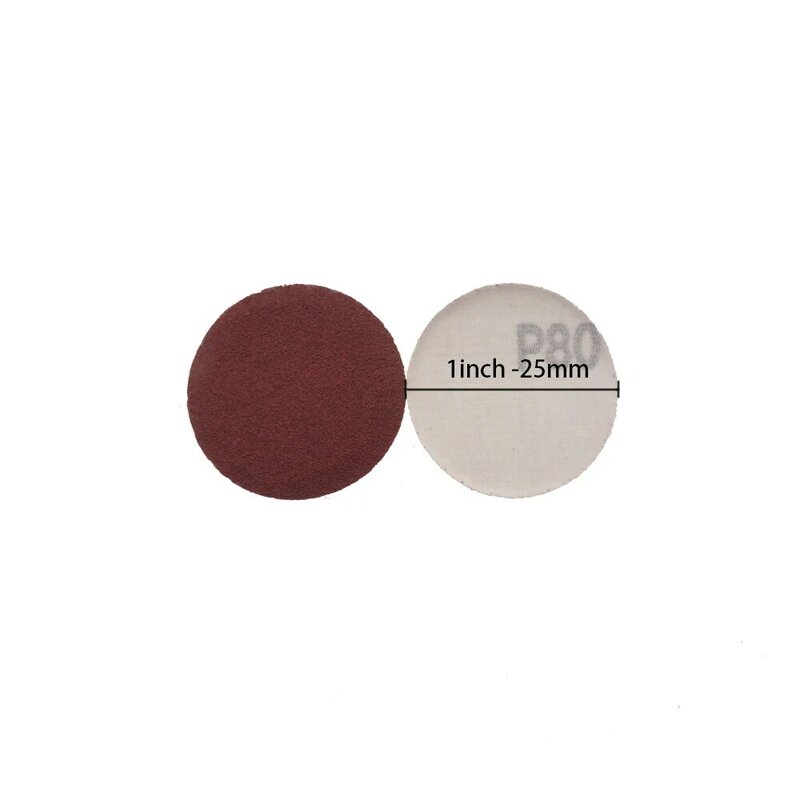 Discos de papel de areia Hook and Loop, Disco de lixa redonda, Ferramenta de polimento abrasivo para polimento de madeira, 60-2000 Grit, 1 ", 25mm