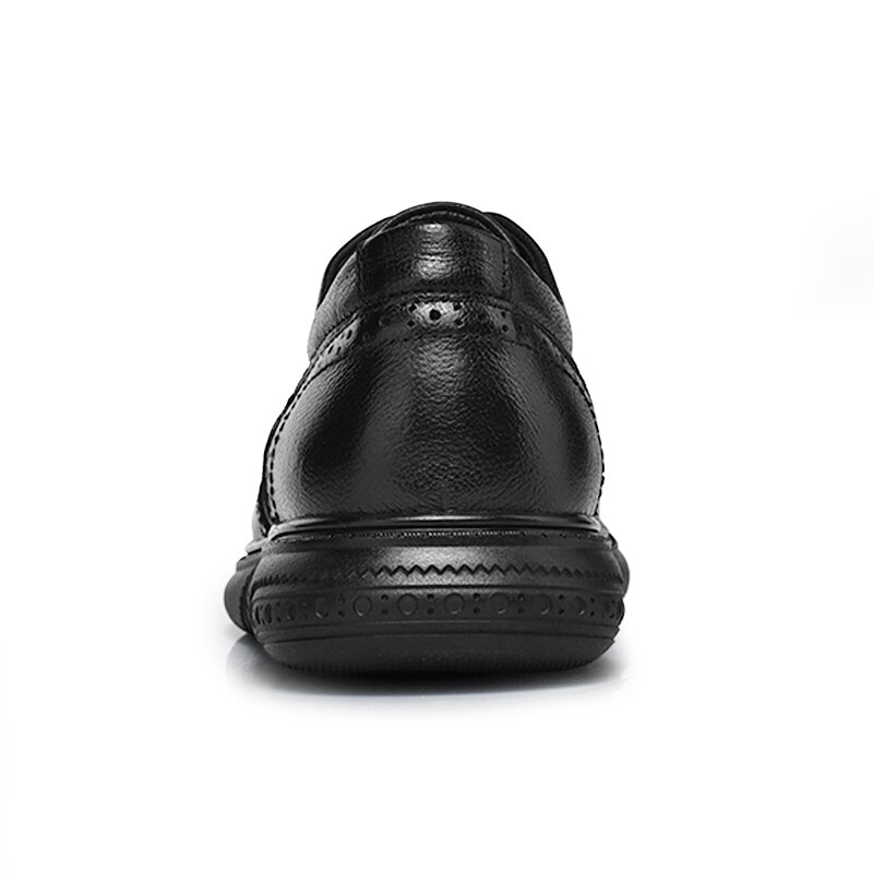 Высококачественные кожаные туфли мужская кожаная Деловая одежда молодежная черная трендовая Повседневная Свадебная обувь на мягкой подошве для жениха