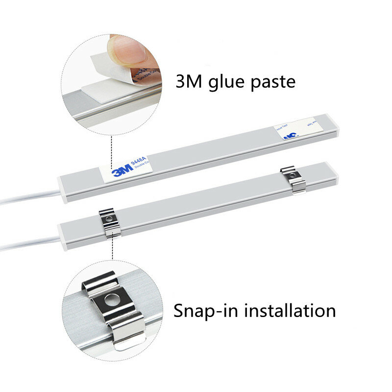30/40/50CM LED Cabinet Light PIR Motion Hand Sweep Sensor luci notturne spina USB per cucina camera da letto armadio comodino lampada da notte