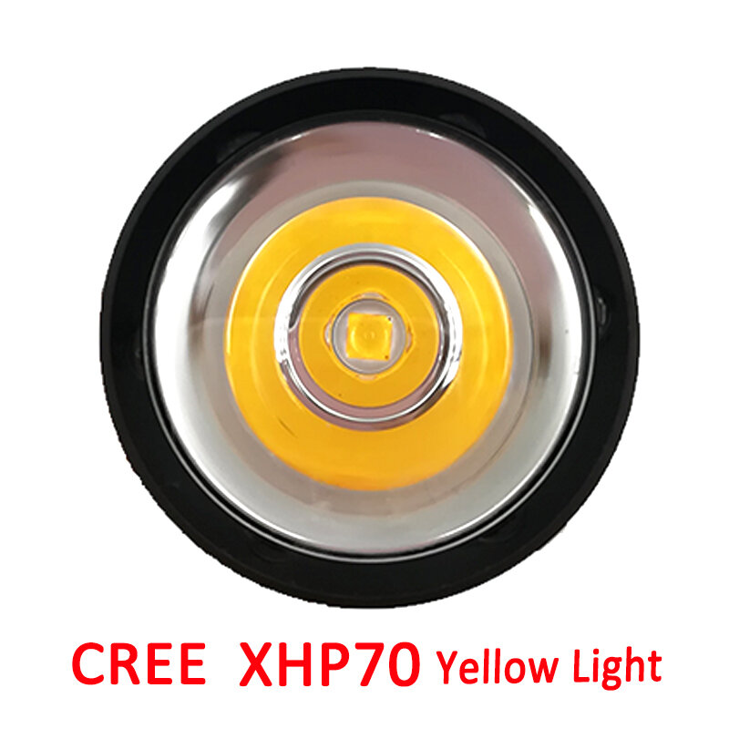 Linterna LED potente para buceo, luz de flash subacuática, resistente al agua, 5000LM, XHP70