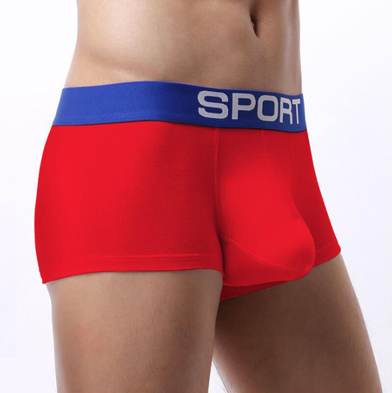 Brand New Men Cotton Big Jockstrap Pouch Sexy Sport Boxer Underwear