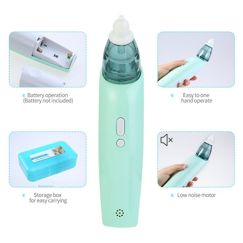 Producto para el cuidado del bebé, limpiador Nasal para limpieza de nariz higiénico seguro y eléctrico, limpiador Nasal para el cuidado del bebé, productos para el cuidado del bebé