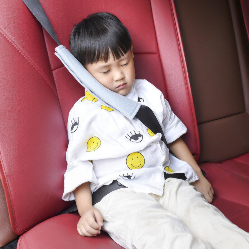 Car seat belt soft shoulder pad cover suede seat belt shoulder protector baby child sleeping pillow car decoration