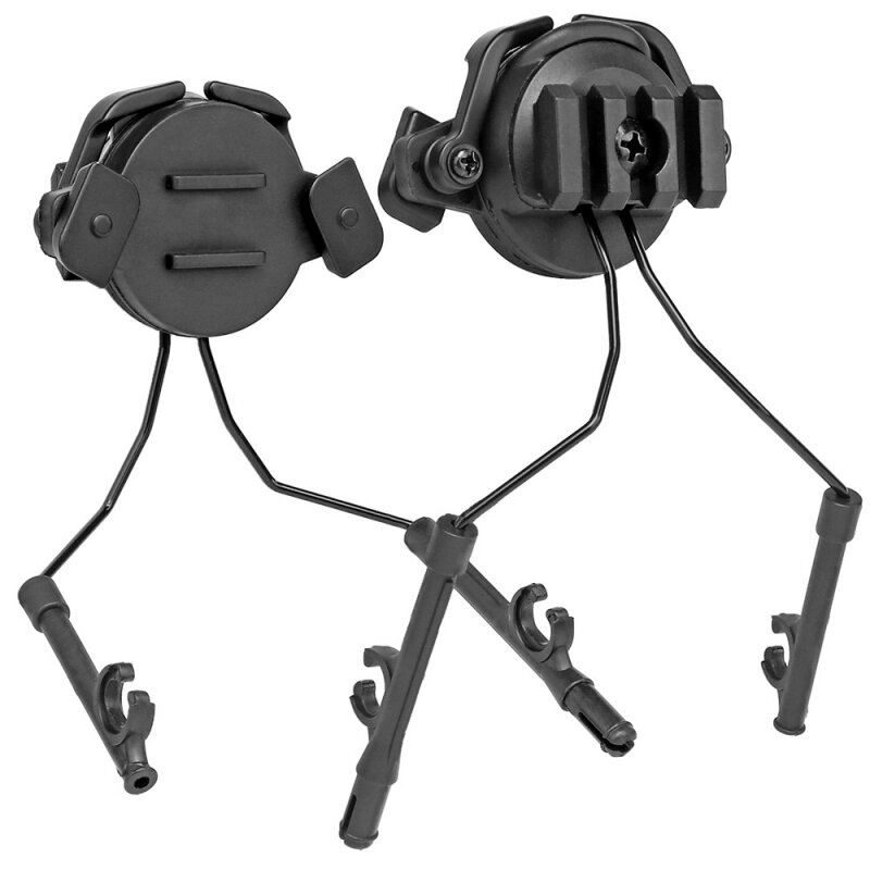 Tactical Headset Rail Adapter Headset Bracket Headphone Mount Stand For 19-21mm Helmet Rail Helmet Military Hunting Accessories