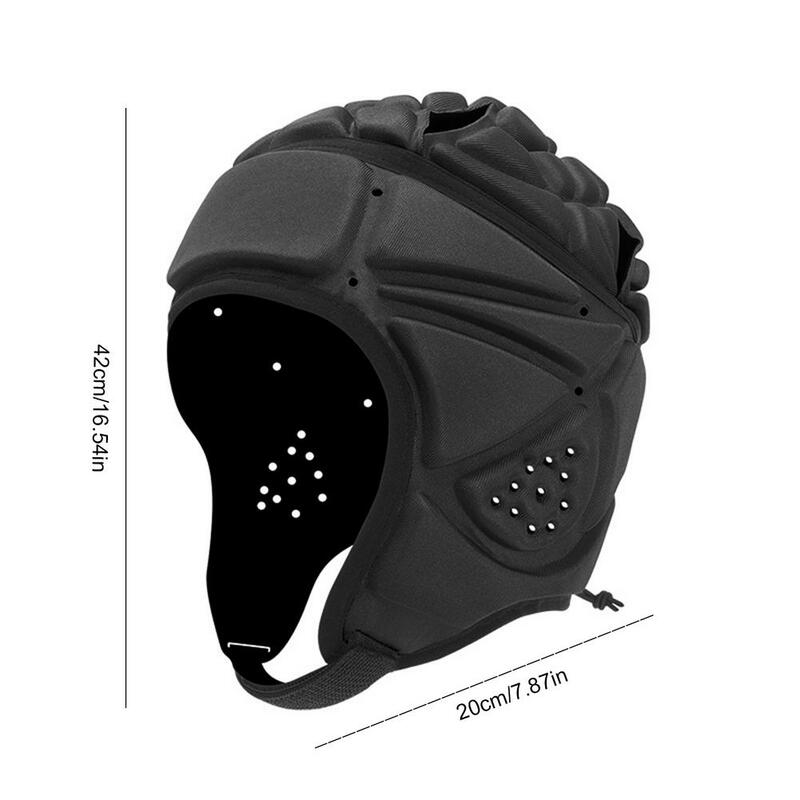 Pro Helmet - EVA Shockproof Headgear Adjustable For Rugby Flag Football Soccer Goalkeeper & Goalie - Unisex For Youth And Adult