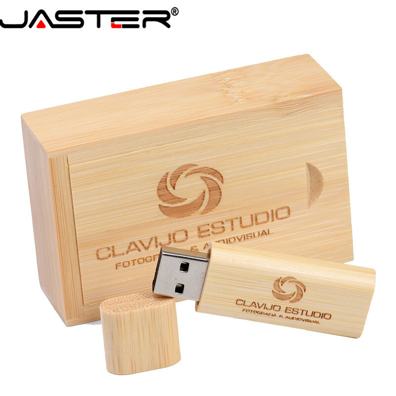 JASTER USB 2.0 나무 작은 원형 USB 플래시 드라이브 pendrive 4GB 8GB 16GB 32GB 64GB 메모리 스틱 u 디스크 (무료 사용자 정의 로고)