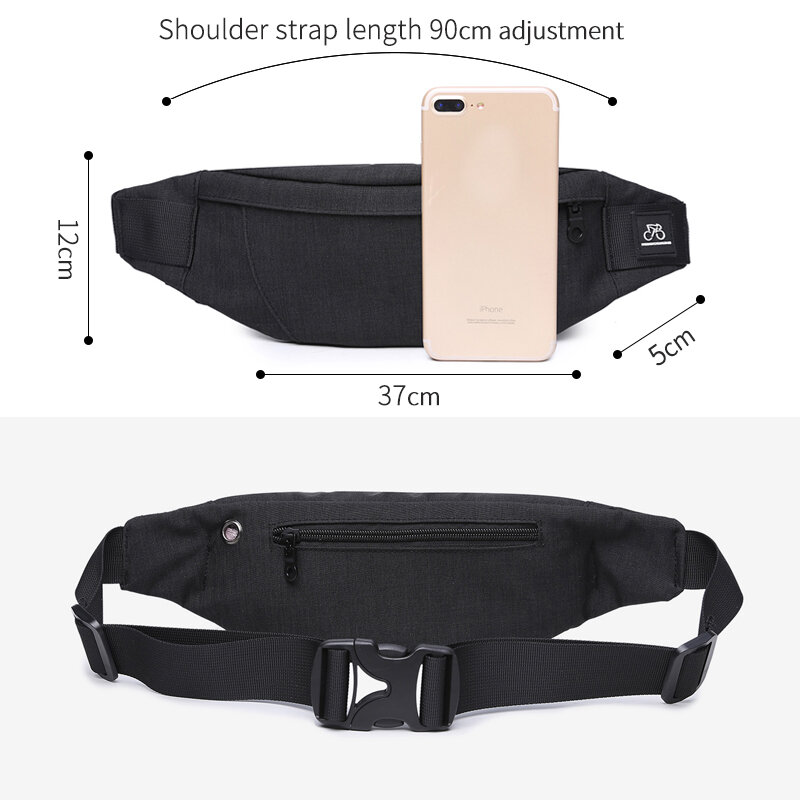 inrnn Men's Outdoor Sports Chest Bag Travel Waist Belt Bag Teenage Money Mobile Phone Pouch Bags Casual Fanny Pack for Male New