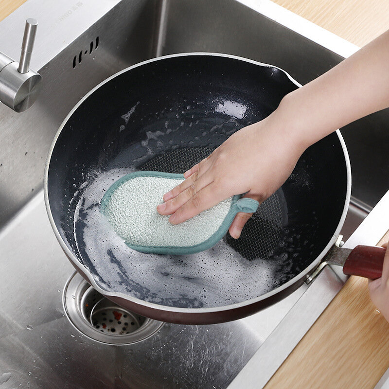 Esponja de limpieza antimicrobiana, estropajo de melamina, cepillo de sartén para lavar platos, cepillo de olla de limpieza de cocina, 5/3/1 Uds.