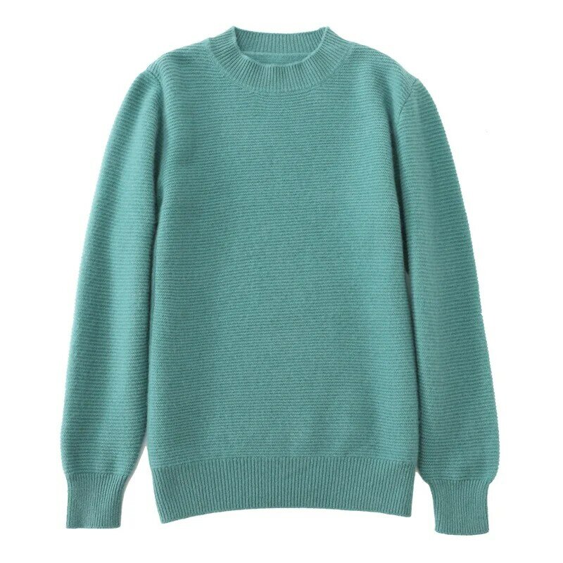 100% puro lã merino tricô jumpers manga completa oneck inverno novo pullovers masculino mais grosso lã roupas