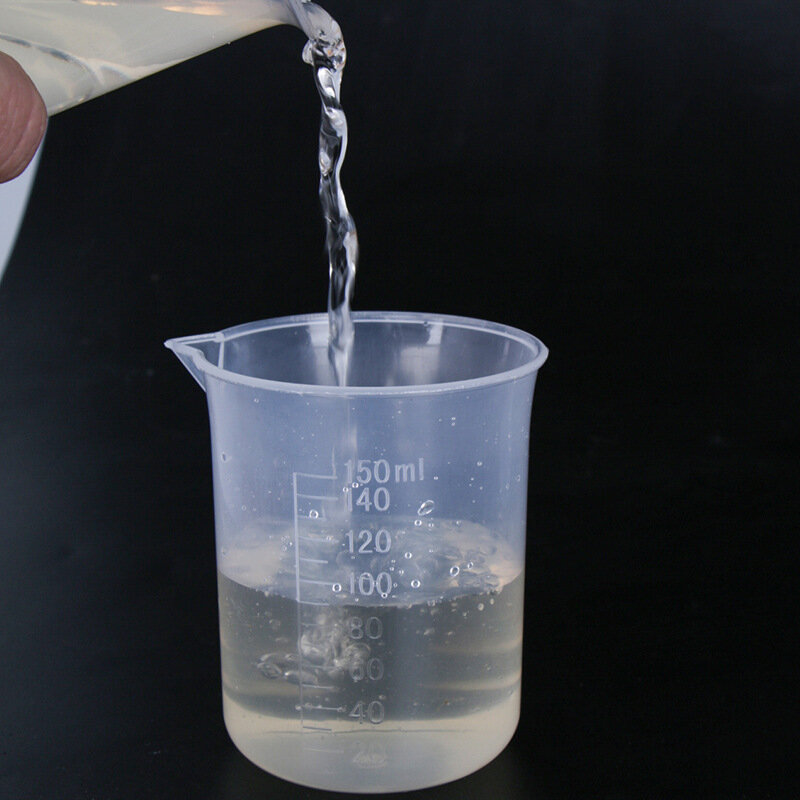 실험실 장비 투명 플라스틱 측정 컵, 실험실 저울 점적 용기, 액체 장비, 1PC, 100, 500, 1000ml