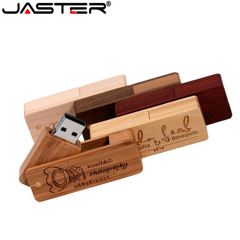 Jaster pendrive de faca, usb 2.0, de madeira, personalizado, 64gb, 32gb, 16gb, 4gb