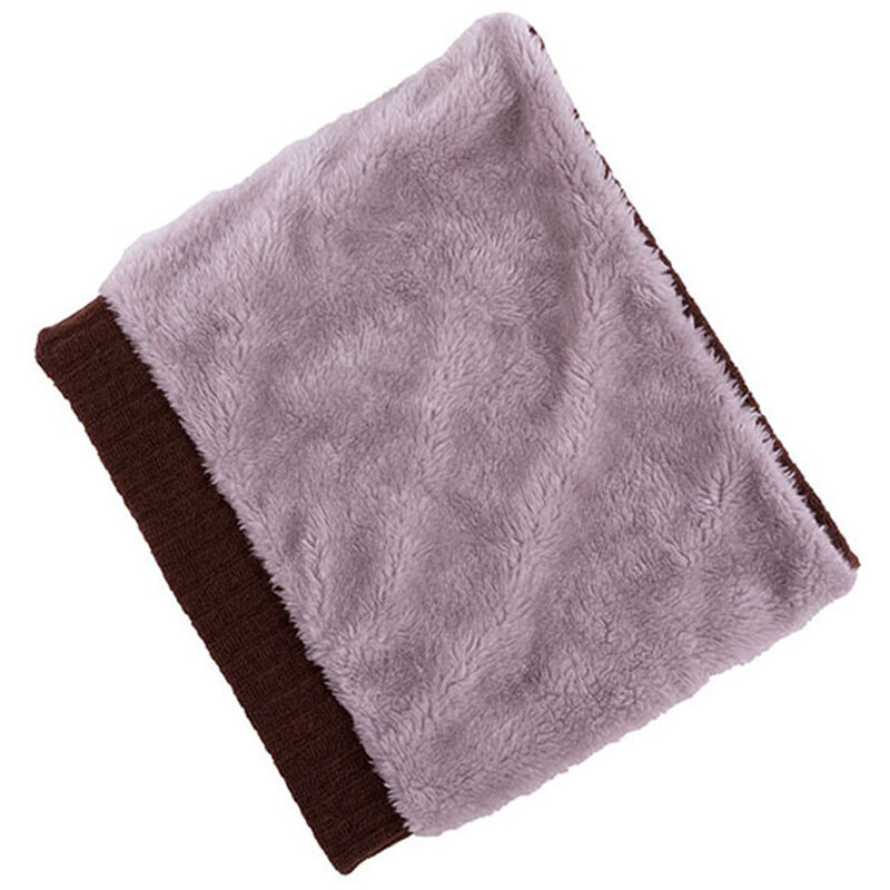 สไตล์หนา Plus กำมะหยี่ Unisex ผ้าพันคอคอผ้าพันคอคู่ถักคอผ้าพันคอสีทึบฤดูหนาวที่อบอุ่นคอและผ้าพันคอ