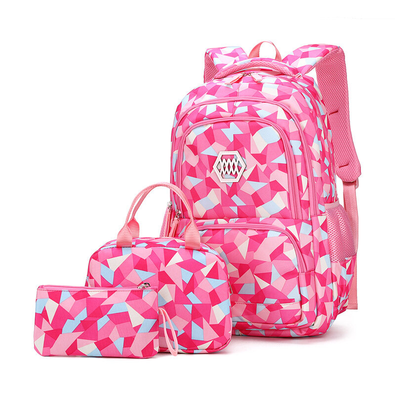 Набор детских школьных сумок для девочек, детский рюкзак для начальной школы, школьные ранцы для принцесс из 3 предметов