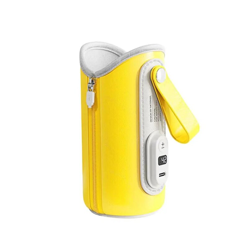 Scalda bottiglia portatile USB Car Out termostato per bottiglia di latte riscaldamento caldo custode di calore con 5 livelli di temperatura regolabili
