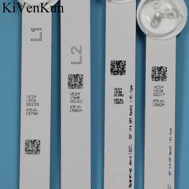NEW LED Backlight Strips For Philips 55PFT6309/12 Bars Kit TV LED Line Band HD Lens 55" V14 DRT Rev0.0 1 LC550DUN(PG) (A1) (P1)