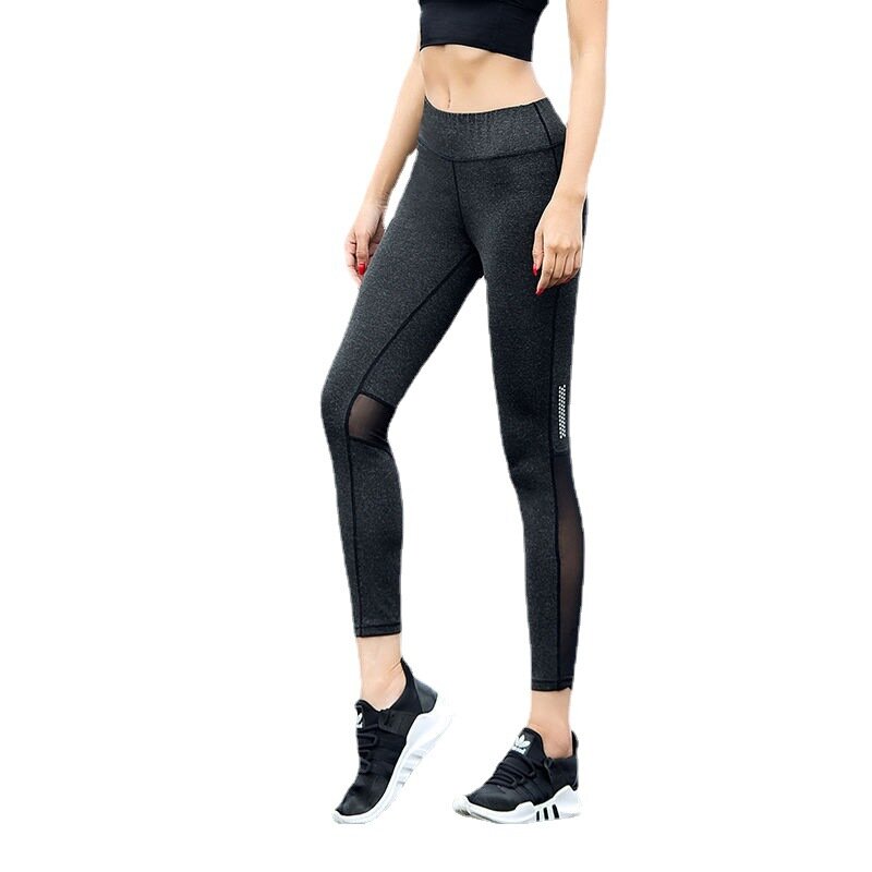 YAPU 2021Leggings Gym Femmes Pantalons de Yoga Doux Fleur Sport Taille Haute Imprimé Strapy Collants Course/Running Jogging Ventre