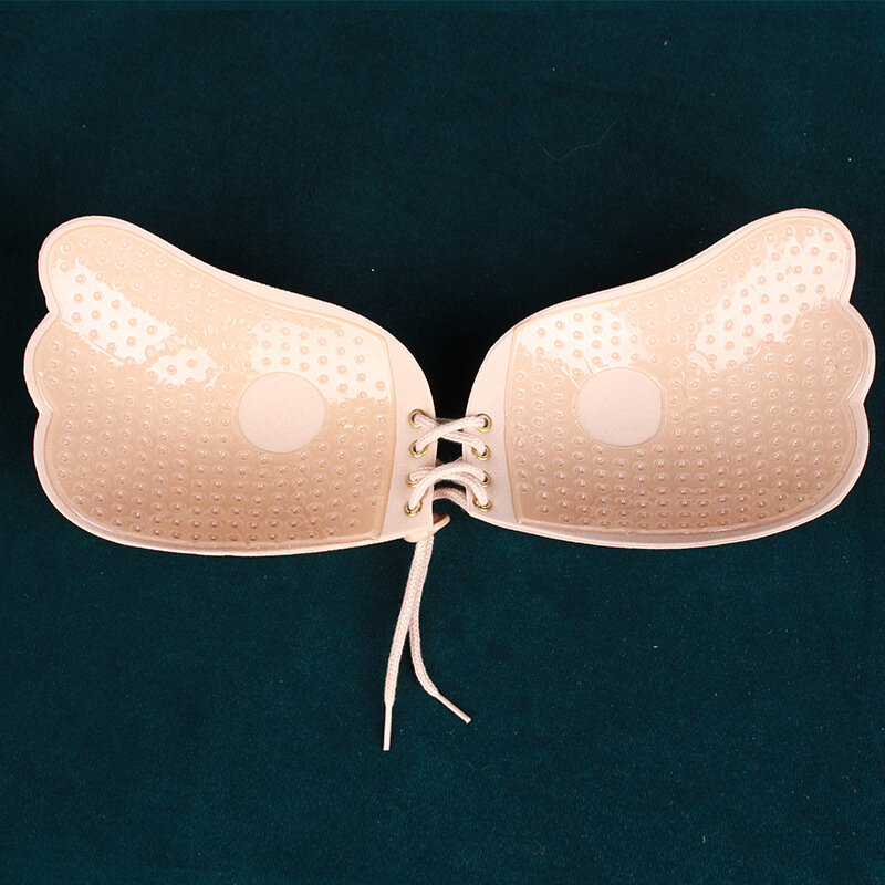 Lala-Soutien-gorge invisible avec adhésif en silicone, robe de mariée et petite poitrine, près du corps, Wstring de proximité pour rassembler la peau