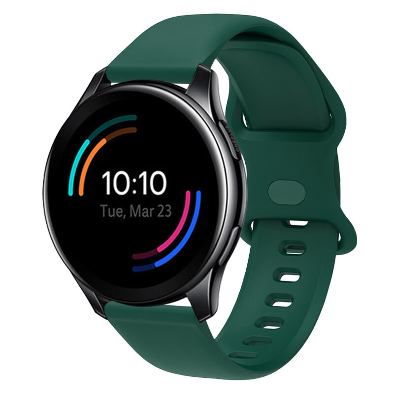 Per OnePlus Smart Watch 22mm cinturino in Silicone Smartwatch cinturino di ricambio a sgancio rapido accessori per braccialetti sportivi a un bottone
