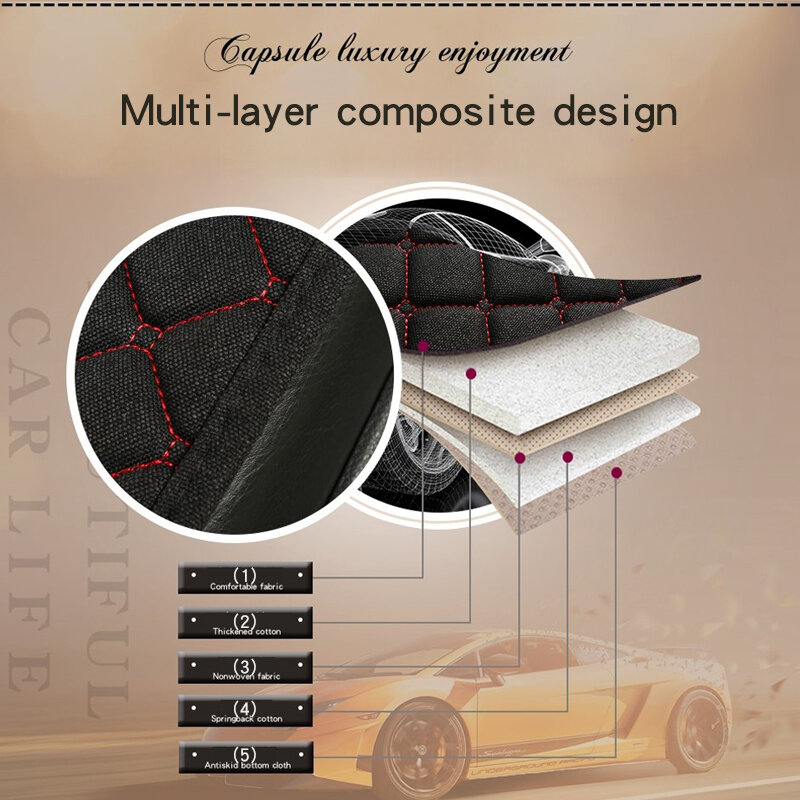 Universal Car Seat Cover Protector Car Accessori Backrest Front Rear Seat Back Waist Washable Cushion Pad Mat Auto Four Seasons
