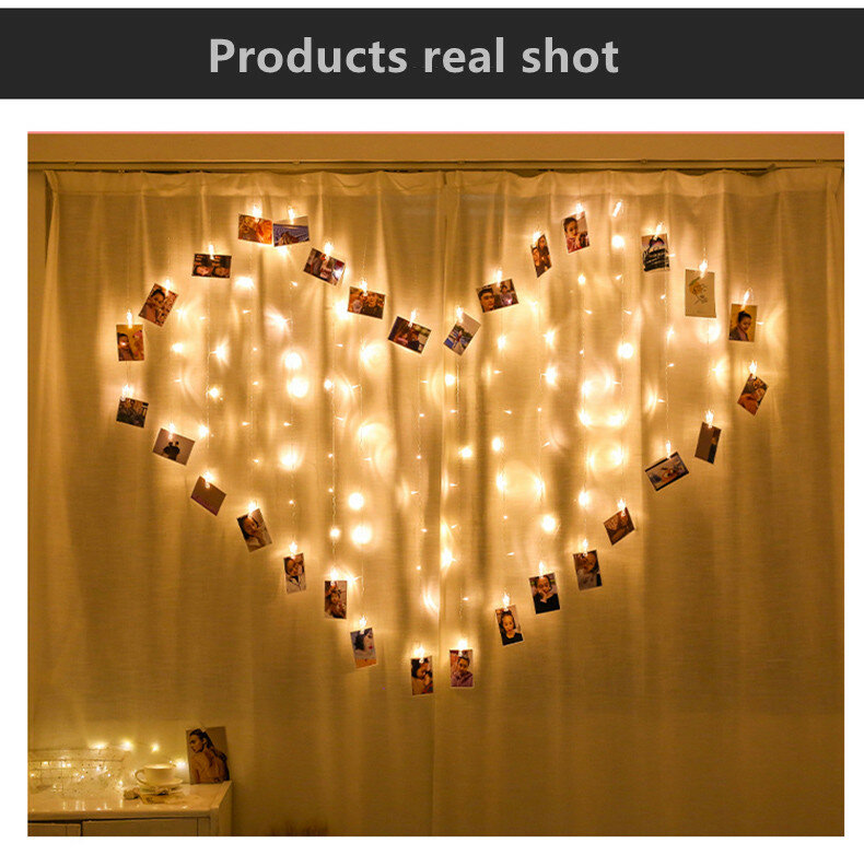 Vdenge el arreglo de Luces de decoración de habitación de parejas de cumpleaños sorpresa romántica