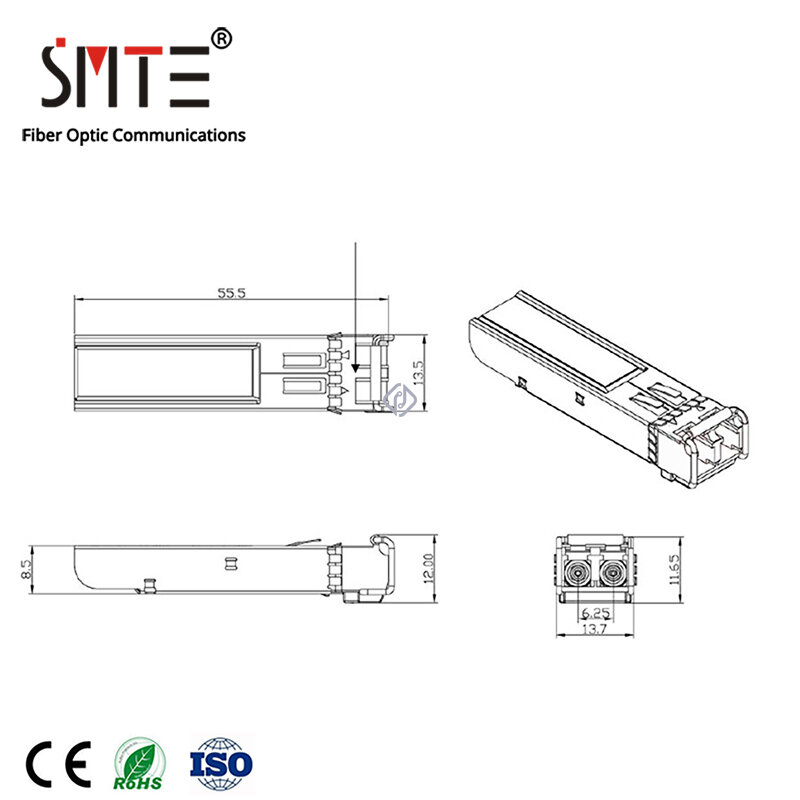 Transceptor de fibra óptica SCP6828-GL-BNE SFP