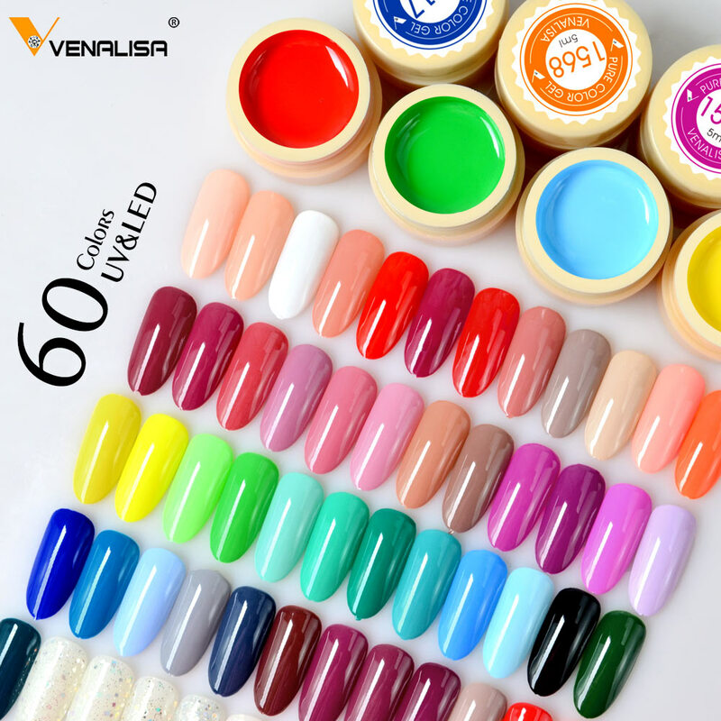 Venalisa – Gel de peinture à ongles professionnel, 60 couleurs, 5ml