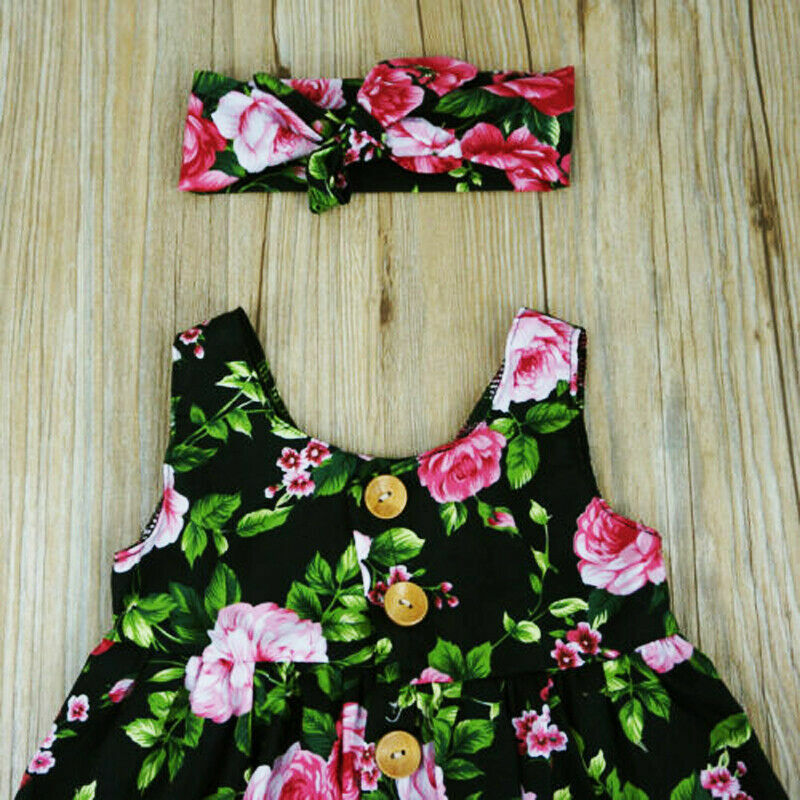 Vestido floral para bebês pudcoco, novas roupas de princesa para festa para meninas e crianças