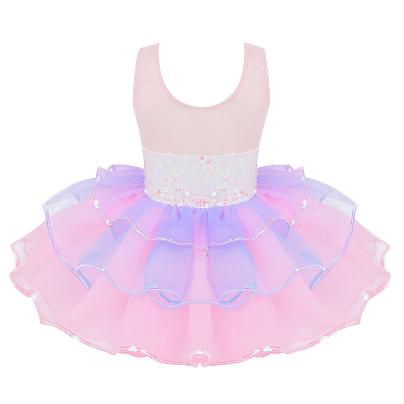 Детское пачка балетное платье для девочек балерины фатиновый костюм с блестками сетка с бантом на талии гимнастическое трико детская Одежда для танцев