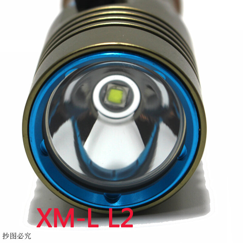 Светодиодный фонарик L2 для подводного плавания, фотовспышка для дайвинга, водонепроницаемый подводный фонарь для кемпинга, фотовспышка для аккумулятора 18650 26650 (не входит в комплект)