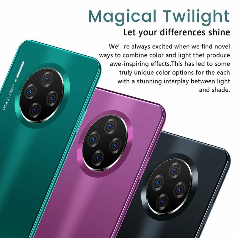 6.1 "smartphone para mate33 pro tela grande android telefone hd display câmera crepúsculo streamline forma telefone móvel