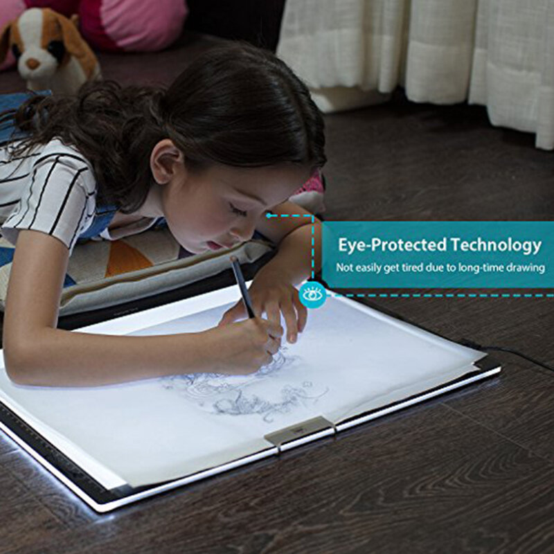 A4 led desenho tablet gráficos digitais almofada usb led caixa de luz placa cópia eletrônico arte gráfica pintura mesa escrita