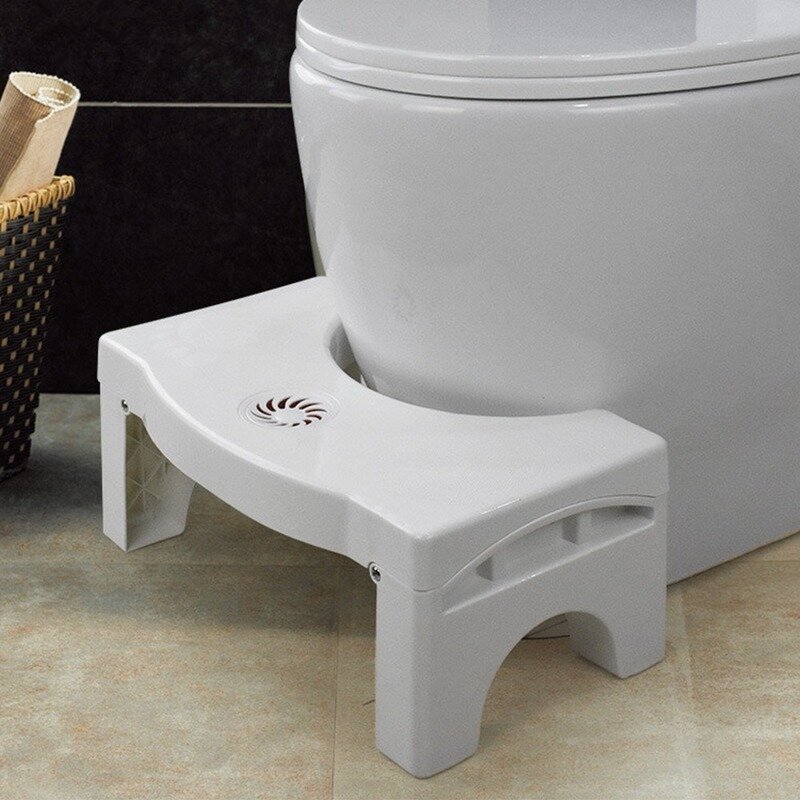 Оригинальный белый стул для ванной и туалета