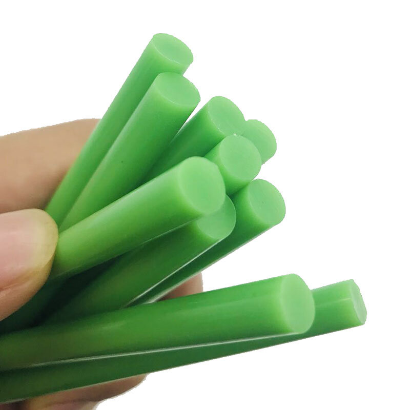 전기 글루건용 핫멜트 접착제 스틱, 자동차 오디오 공예 수리 스틱, 접착 씰링 왁스 스틱, 녹색 색상, 7mm, 10 개