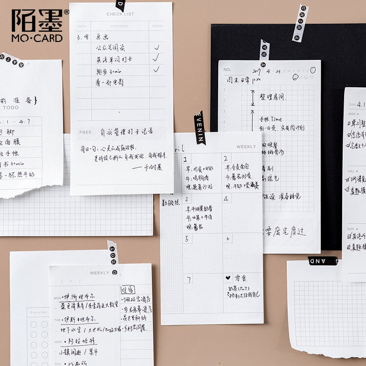 1 Buah Kreatif Multifungsi Kertas Saku Memo Pad Notepad DIY Memo Buku Tempel Catatan untuk Melakukan Daftar Catatan Alat Tulis