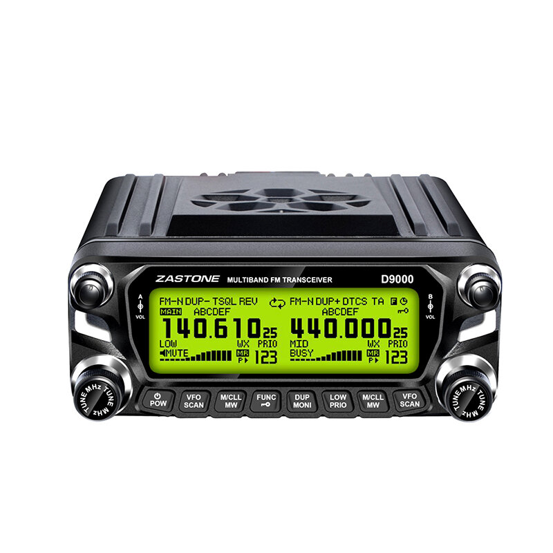 Zastone-walkie-talkie D9000 para coche, estación de Radio de 50W, UHF/VHF, 136-174/400-520MHz, Radio bidireccional, transceptor Ham HF