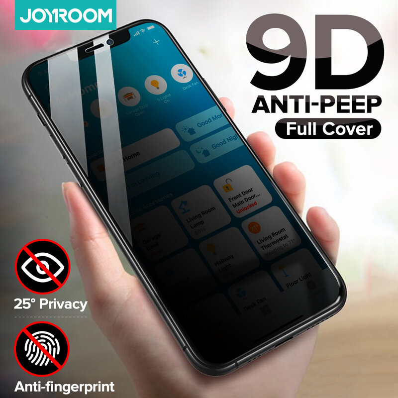 Joyroom-Protetor de Tela Anti-Espião Privado, vidro temperado para iPhone 15, 14, 13 Pro Max, Protetor de Tela Privacidade