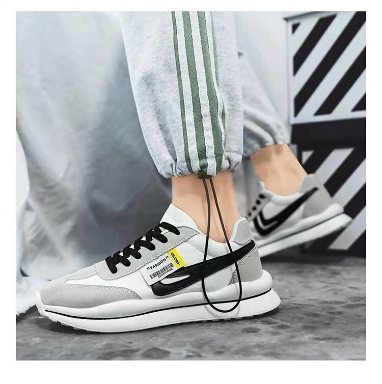 2021 New Autumn Men's Outdoor Casual Lace-Up Shoes Men Wear-resistant Comfortable Breathable Walking Sneakers Fashion Designer