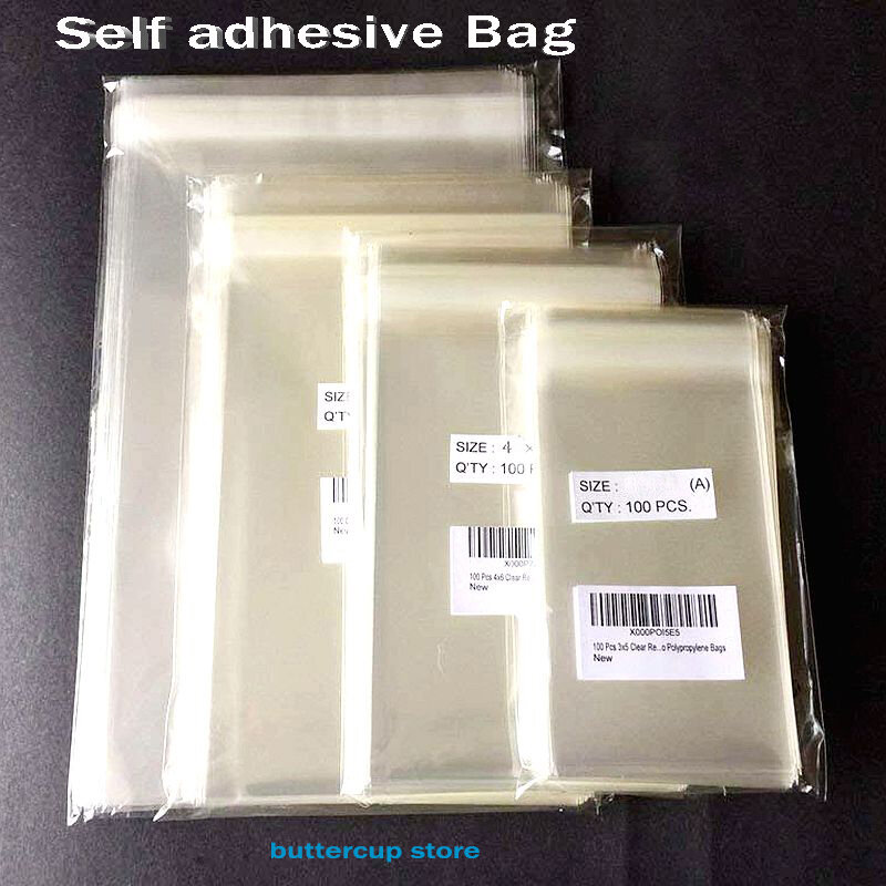Transparante Zelfklevende Opp Plastic Zakken Party Bags Voor Candy Cookie Geschenkverpakking Zak Clear Kleine Cellofaan Zakjes
