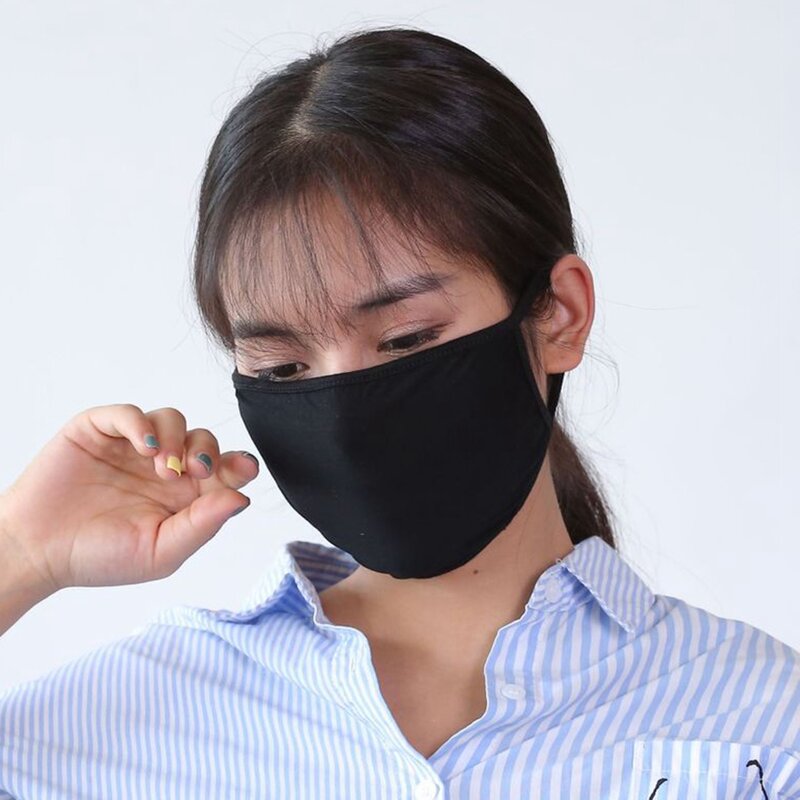 Весенне-Зимняя Маска из хлопка, Пылезащитная дышащая индивидуальная маска PM2.5 для мужчин и женщин, Пылезащитная маска с заушными петлями для лица и рта