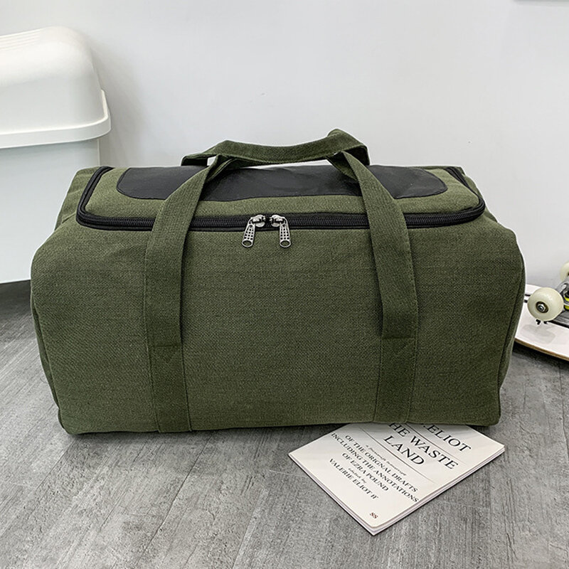 Nuova borsa da viaggio in tela per uomo borsa resistente solida borsa per bagagli per sport all'aria aperta zaino per bagagli grande capacità Sac De Voyage XA655F