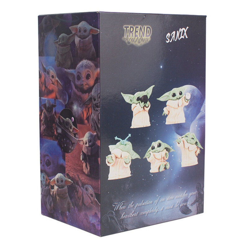 6 Stks/set Star Wars Baby Yoda Collection Action Figure Model Poppen Hot Speelgoed Nieuwe Jaar Kerst Cadeau Voor Kinderen Kids
