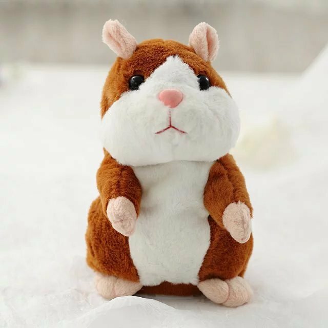 Lovely Talking Hamster Toy para Crianças, Speak Talk, Sound Record, Repita, Stuffed Plush Animal, Kawaii, Presentes, Promoção, 15cm
