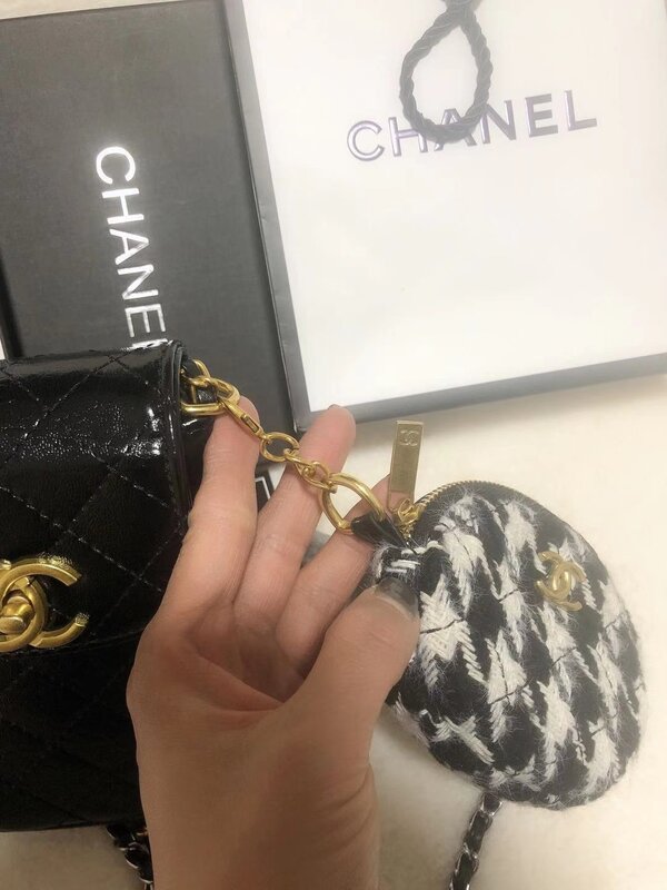 Chanelฤดูใบไม้ผลิใหม่แฟชั่นขนาดใหญ่สุภาพสตรีกระเป๋าสแควร์ขนาดเล็กกระเป๋ากระเป๋าถือกระเป๋า...