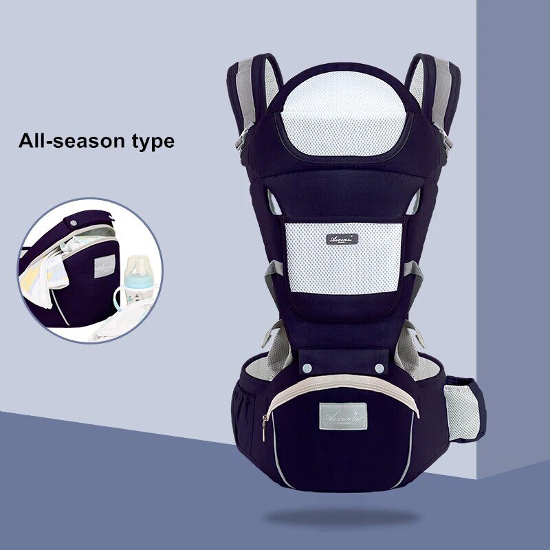 Portabebés ergonómico multifunción para niños, asiento de bebé, mochila con eslinga para bebé, portabebés frontal para viaje de 0 a 30 meses