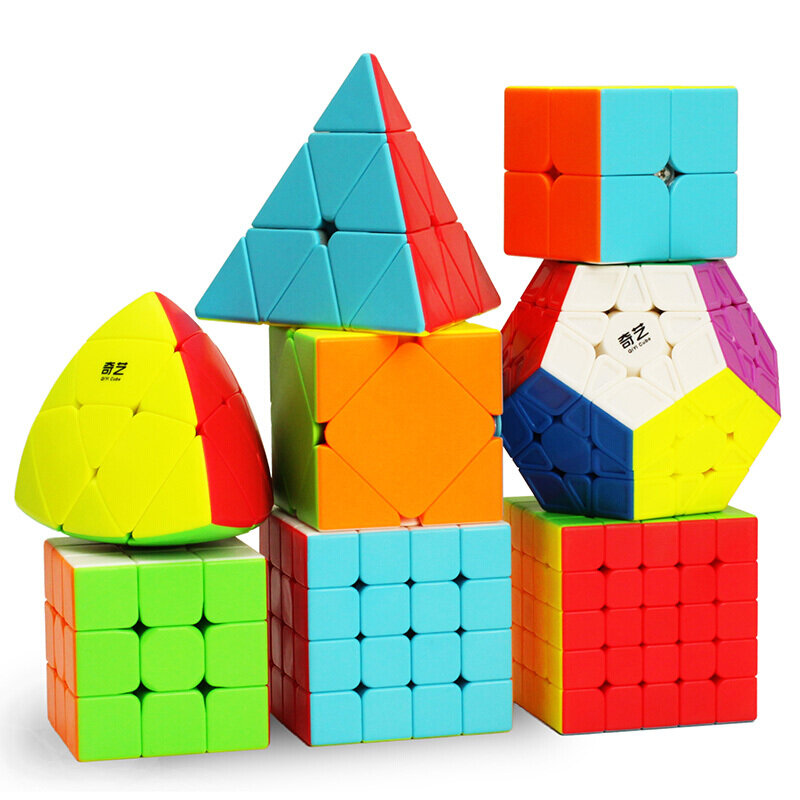 Qiyi รูบิคมหัศจรรย์2x2 3x3x3 4 5x5พีระมิด Megaminx ความเร็ว Magico ลูกบาศก์ปริศนา speedcubo ของเล่นเด็กของขวัญเด็กของเล่นรูบิกซ์สำหรับผู้ใหญ่